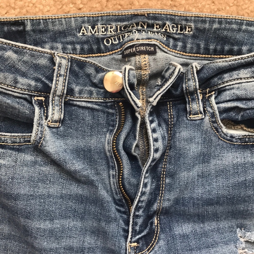AEO Super Stretch Light Wash Jeans
